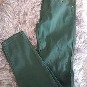 Dark green never worn skinny jeans